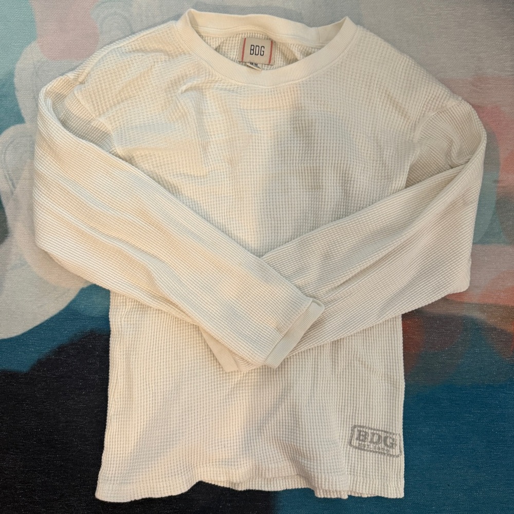 BDG White Sweater Unisex